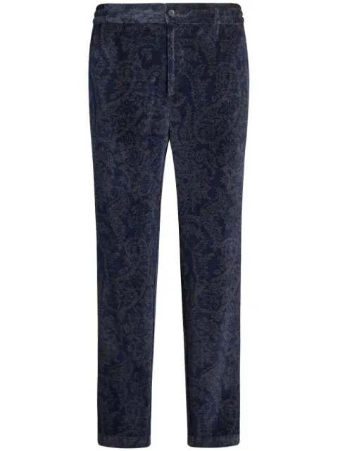 ETRO paisley-jacquard slim-cut trousers