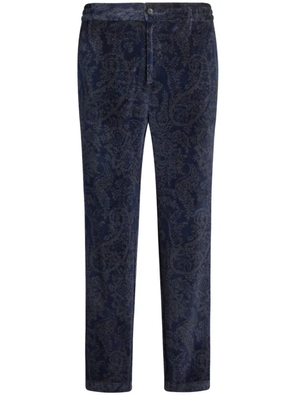 ETRO ペイズリー スリムパンツ | ブルー | FARFETCH JP ETRO ペイズリー スリムパンツ | ブルー | FARFETCH JP