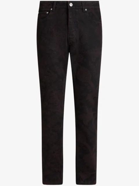 ETRO jeans slim con motivo de cachemira