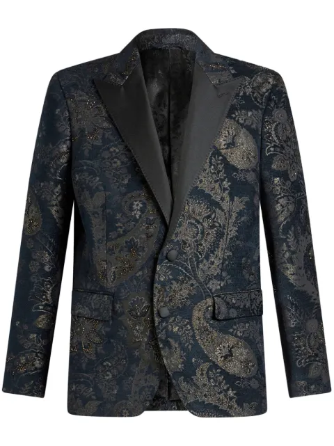 ETRO peak-lapel jacquard blazer Men