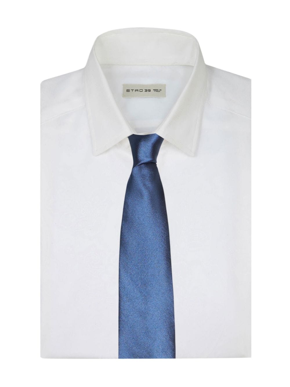 Shop Etro Botanical Print Silk Tie In Blue