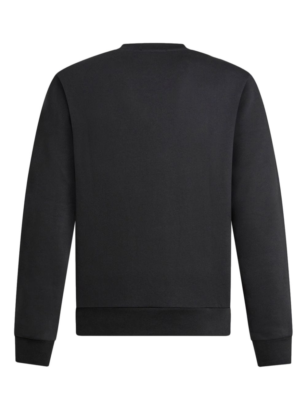 Shop Etro Pegaso-appliqué Crew-neck Sweatshirt In 黑色