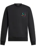 ETRO Pegaso-appliqué crew-neck sweatshirt - Black