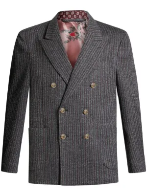 Thom Browne ストライプ シングルジャケット | グレー | FARFETCH JP