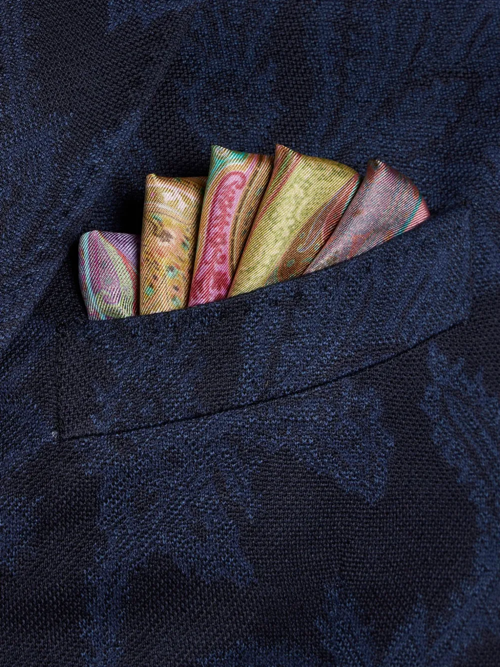 ETRO Pochet met paisley-print Geel