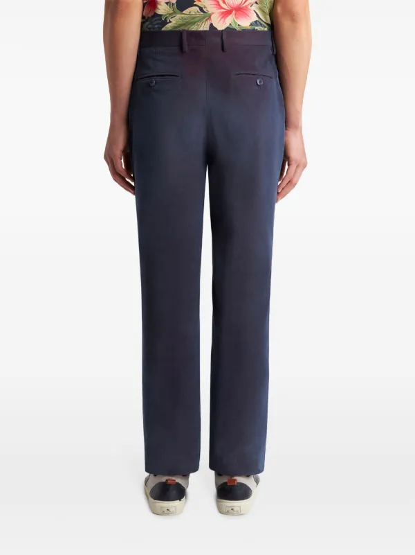 ETRO Tailored Velvet Trousers | Blue | FARFETCH JO