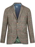 ETRO single-breasted tartan check blazer - Brown