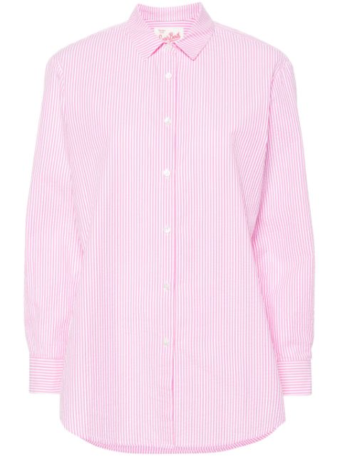 MC2 Saint Barth Brigitte striped seersucker shirt Women