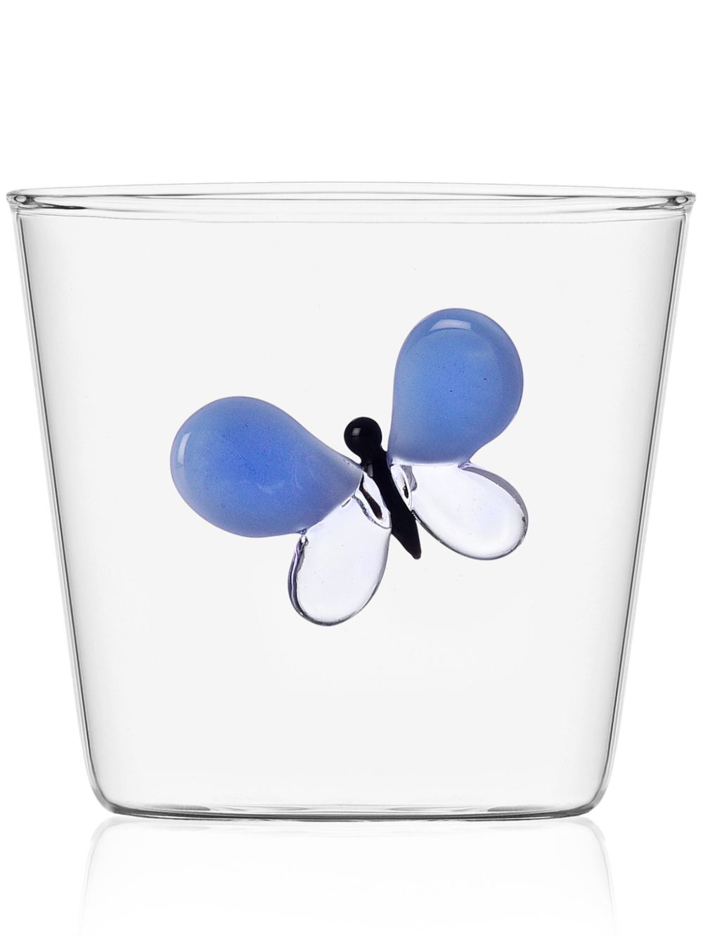 Ichendorf Milano Garden Picnic Butterfly Glass Tumbler In Blue