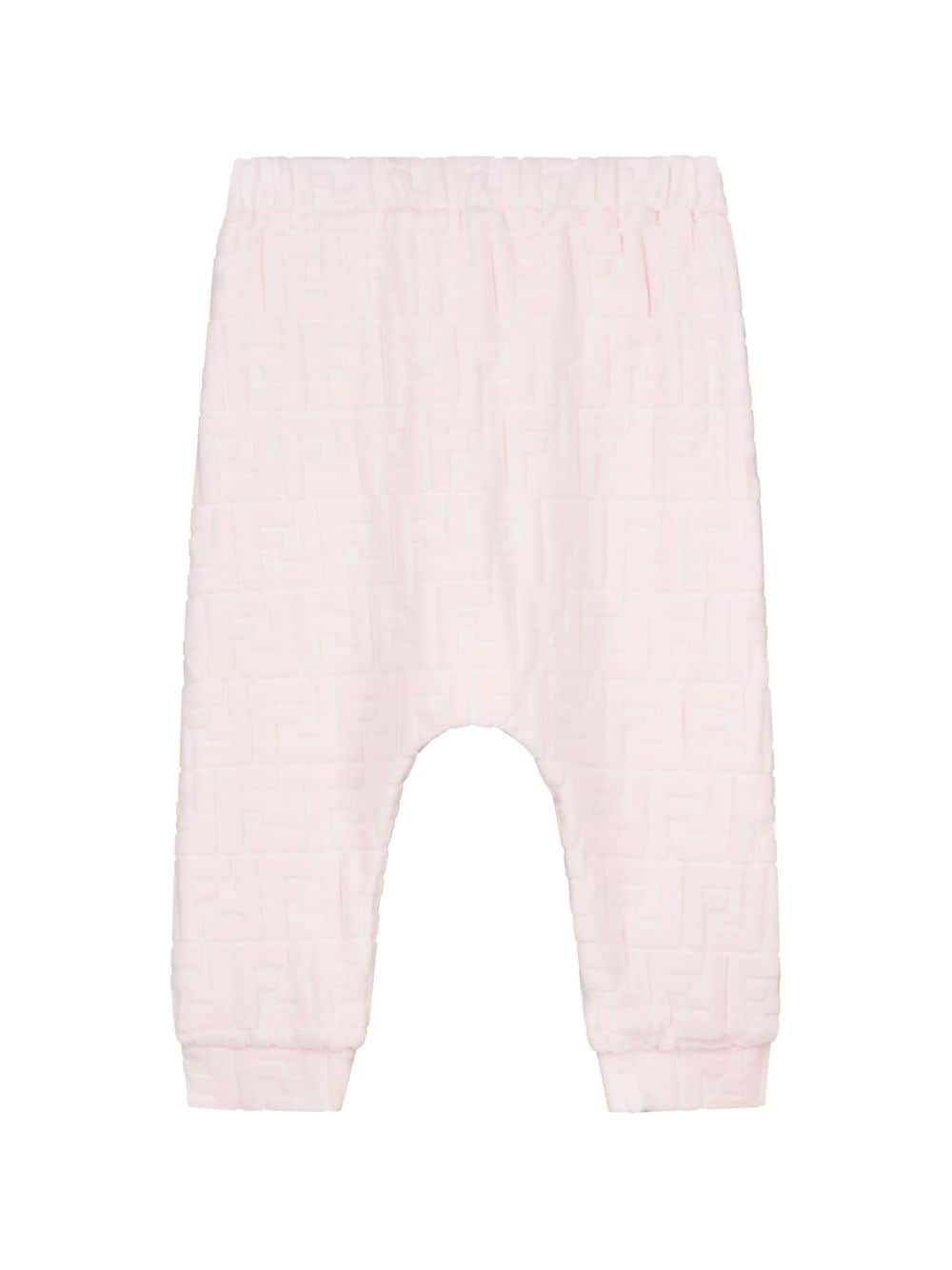 FENDI FF-pattern trousers - Roze