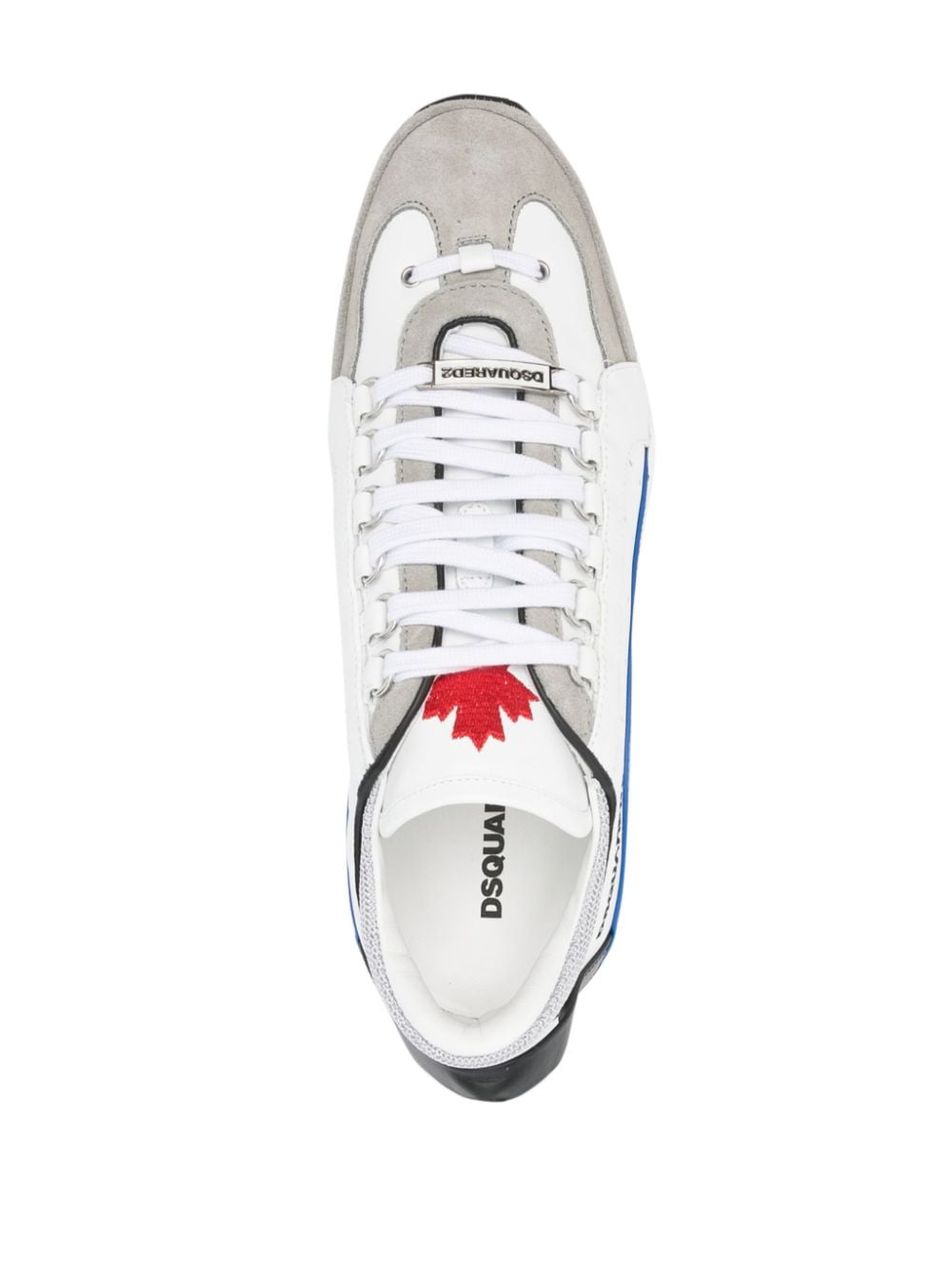 Shop Dsquared2 Legendary Leather Sneakers In White