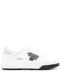 DSQUARED2 Bumper leather sneakers - White