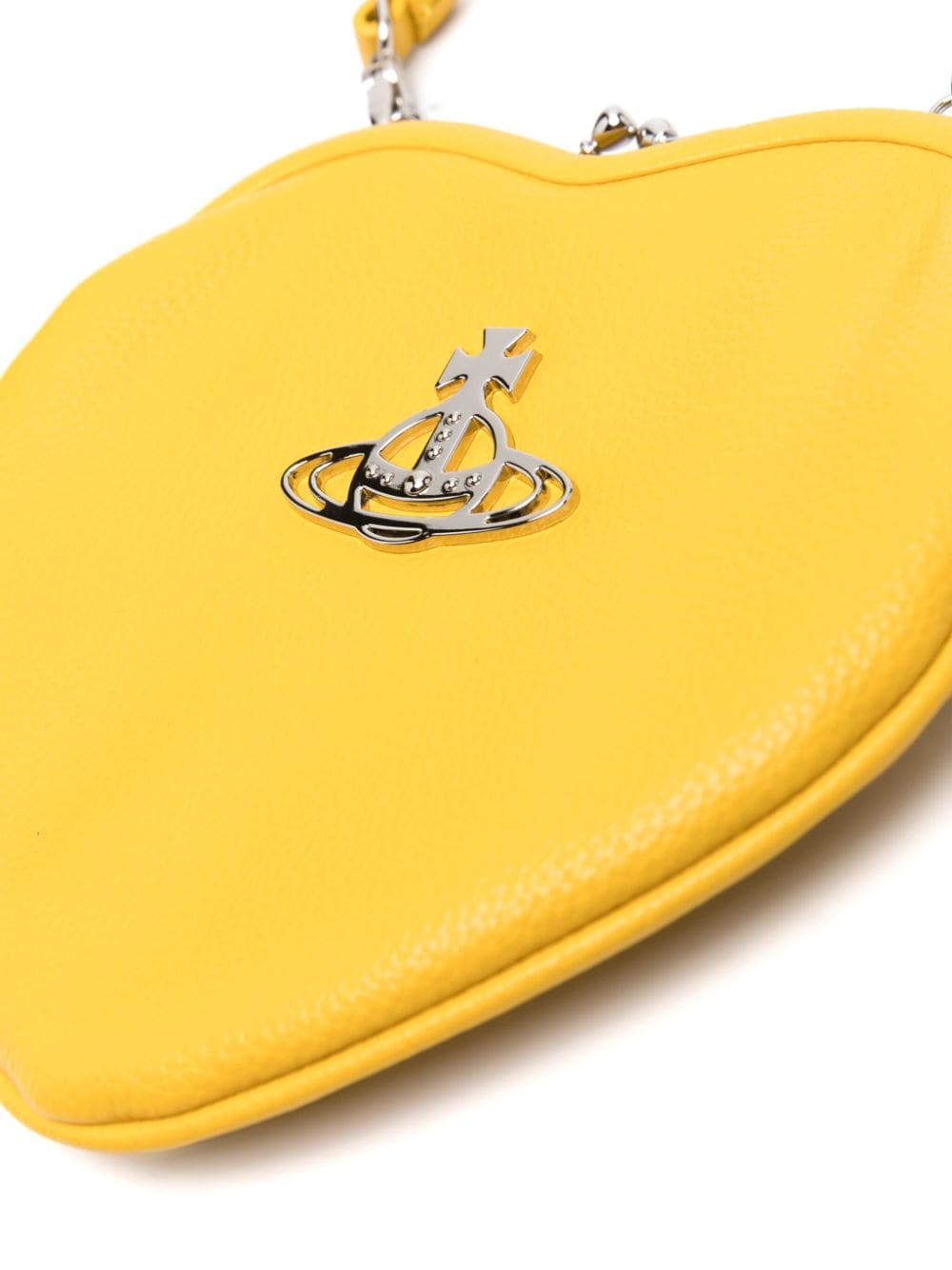 Shop Vivienne Westwood Belle Heart Tote Bag In Yellow