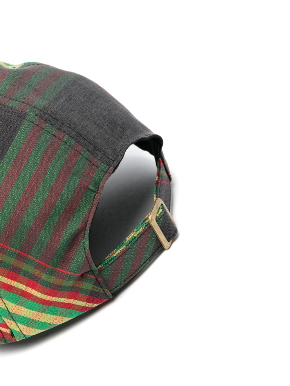 Shop Vivienne Westwood Combat Checked Baseball Cap In Green