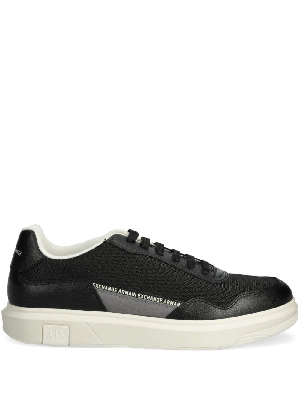 Armani Exchange logo-print sneakers Black