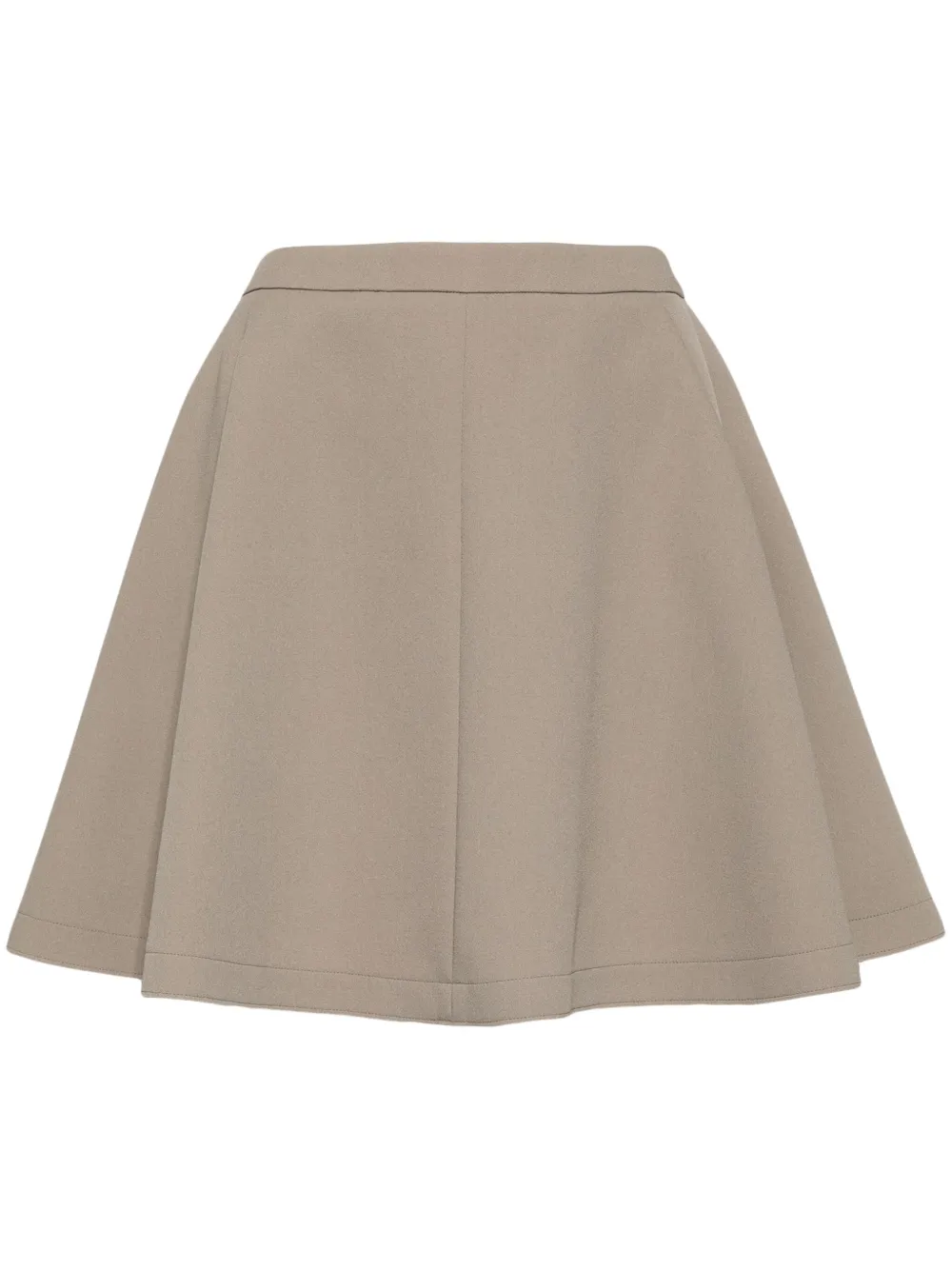 Ami Alexandre Mattiussi High-waisted Godet Skirt In Neutrals