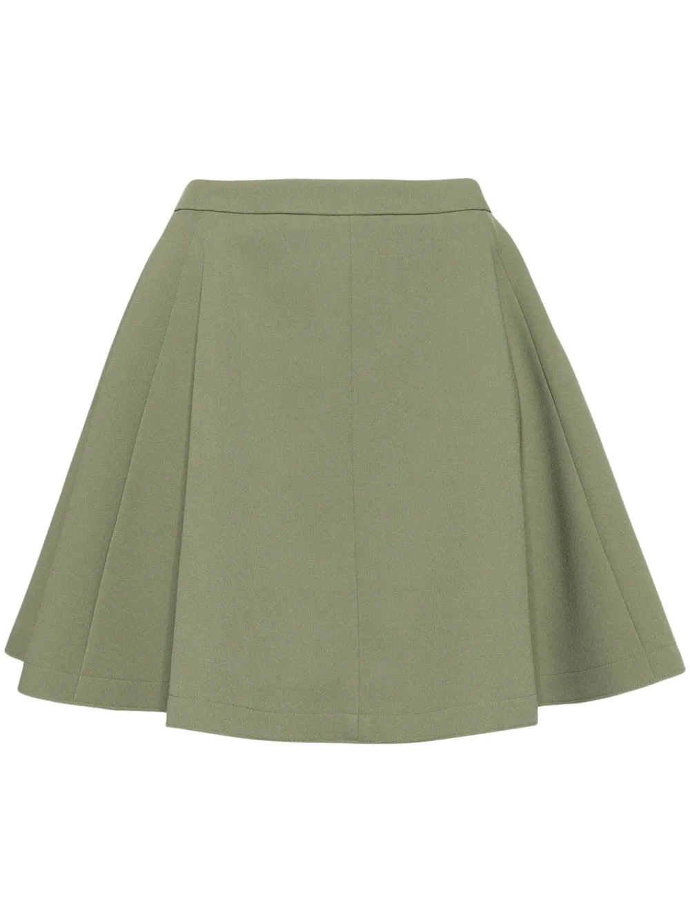 AMI Paris high-waisted godet skirt Groen