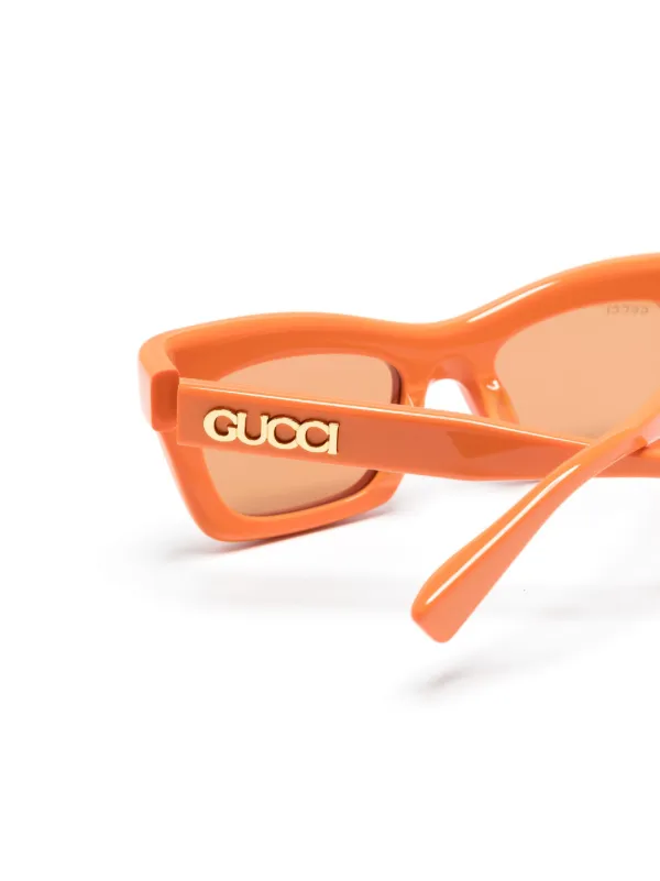 Gucci Eyewear GG1773S butterfly frame Sunglasses Orange FARFETCH AE