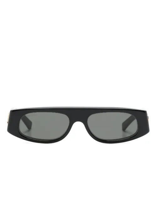 Lunettes de soleil à monture ovale - Gucci Eyewear - Modalova