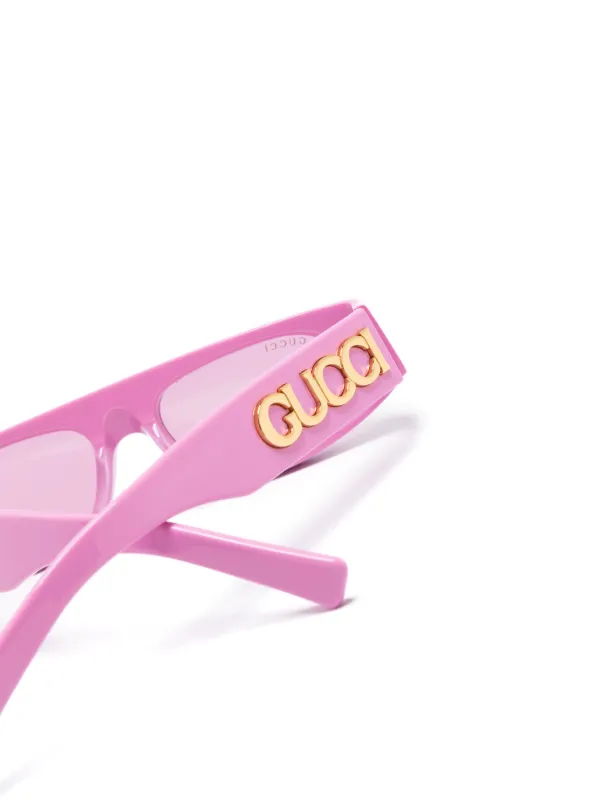 Gucci Eyewear GG1771S geometric-frame Sunglasses | Pink | FARFETCH GR