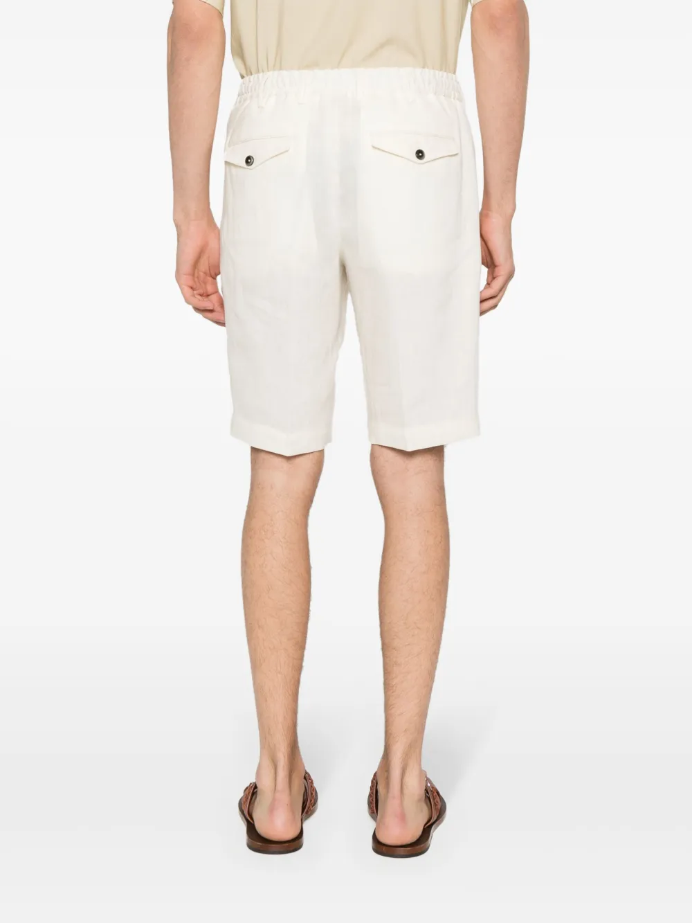 PT Torino Linnen bermuda shorts Beige