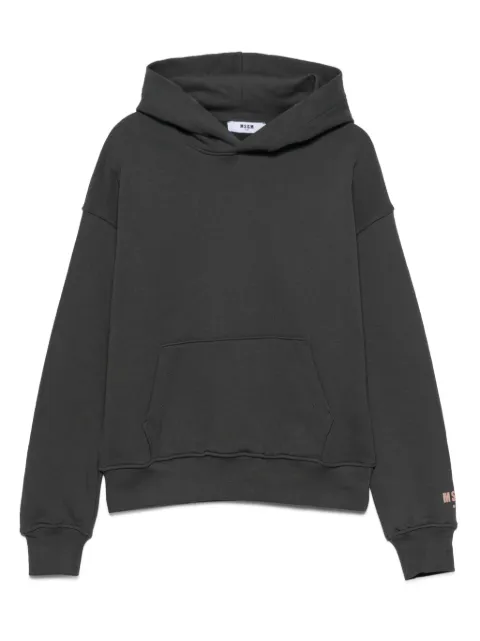 MSGM hoodie en coton à logo texturé