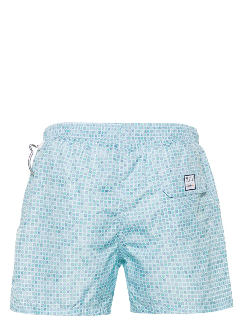 Shop Fedeli Madeira Swim Shorts In Blue