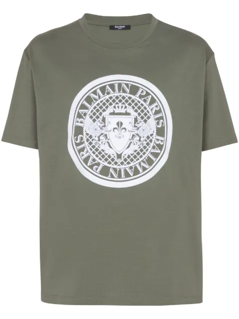 Balmain playera con monedas estampadas