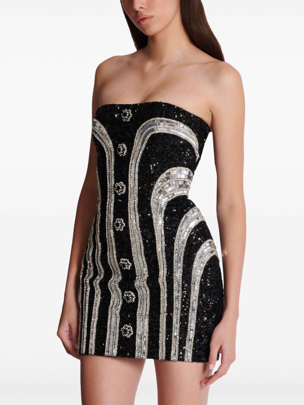 Balmain sequin short dress Women