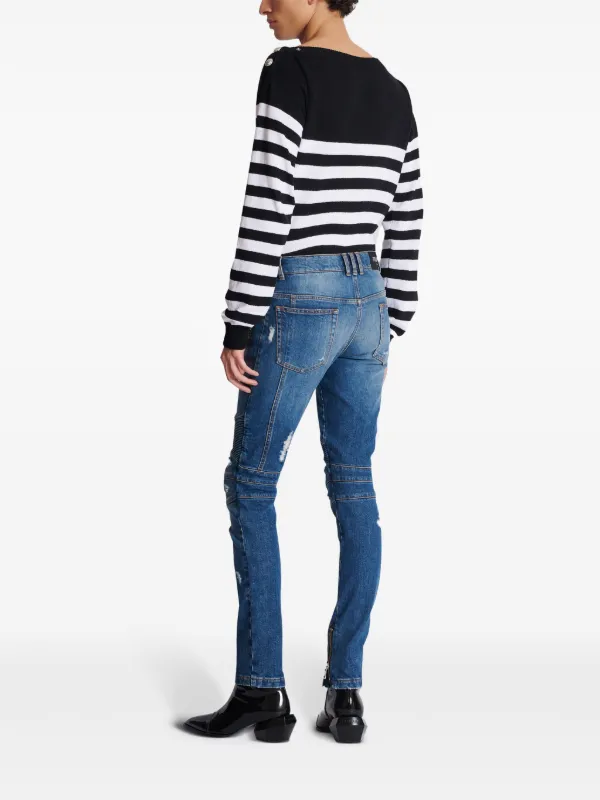 デニム・ジーパン Balmain Stretch Gdp Skinny Pants 23758343_53738144_600.jpg