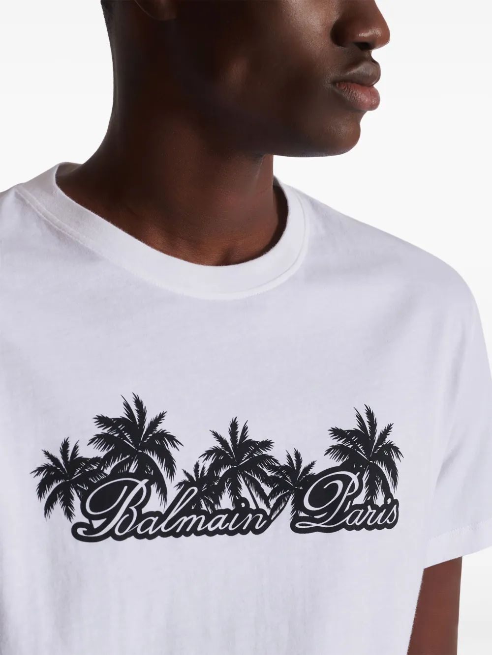 BALMAIN シクネチャフリントTシャツ DH1EF000GD85 EAB BALMAIN シクネチャフリントTシャツ DH1EF000GD85 EAB (BALMAIN