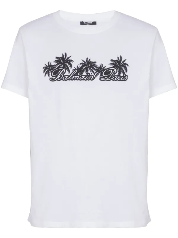 【関税＆送料込み】Balmain Cotton Printed T-Shirt BALMAIN Printed cotton-jersey t-shirt | NET-A-PORTER