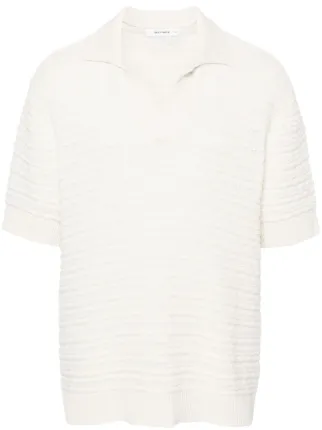 Daily Paper Jabir Knitted Polo Shirt White FARFETCH AE