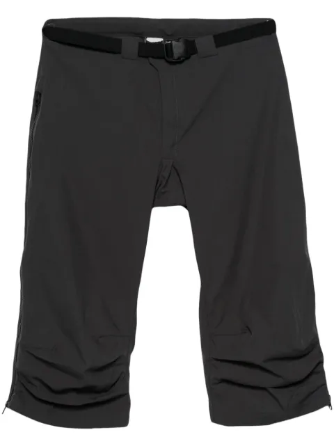 GR10K belted canvas long shorts