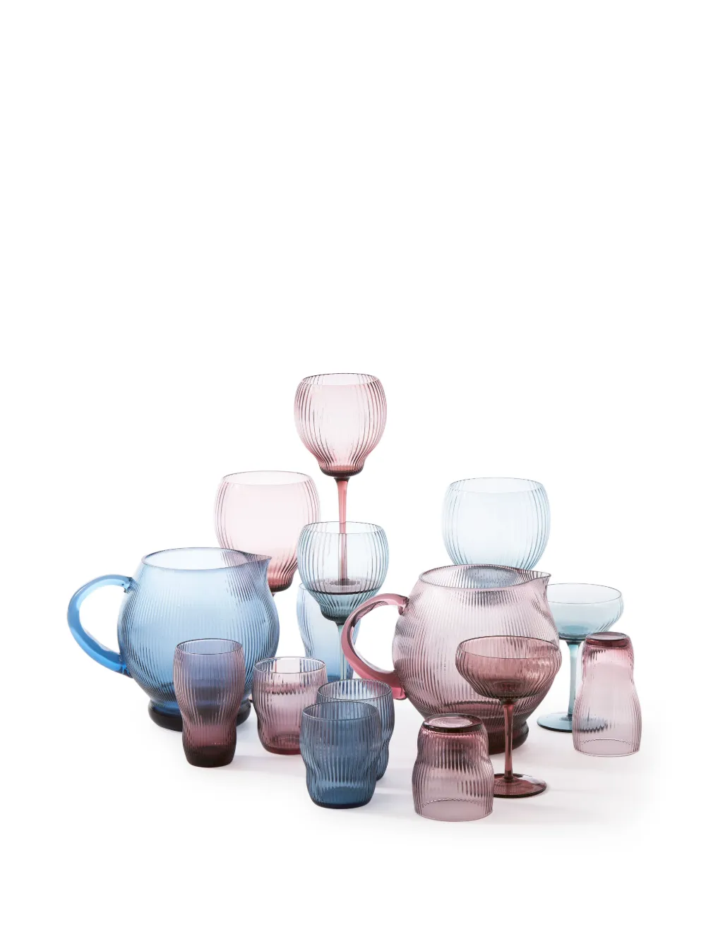 Shop Polspotten Pum Glass Pitcher (2l) In Pink