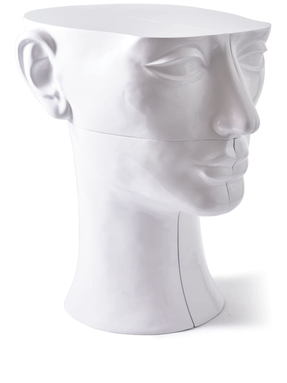 Polspotten Head Right Top Lacquered-finish Sculpture In White