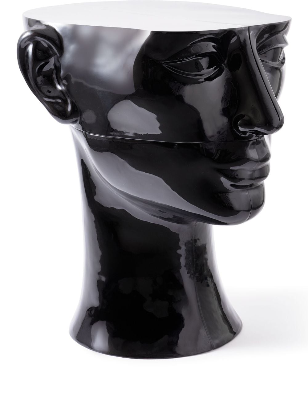Polspotten Head Right Bottom Lacquered-finish Sculpture In Black