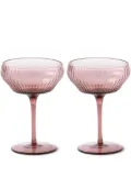 POLSPOTTEN Pum coupe glasses (set of two) - Purple