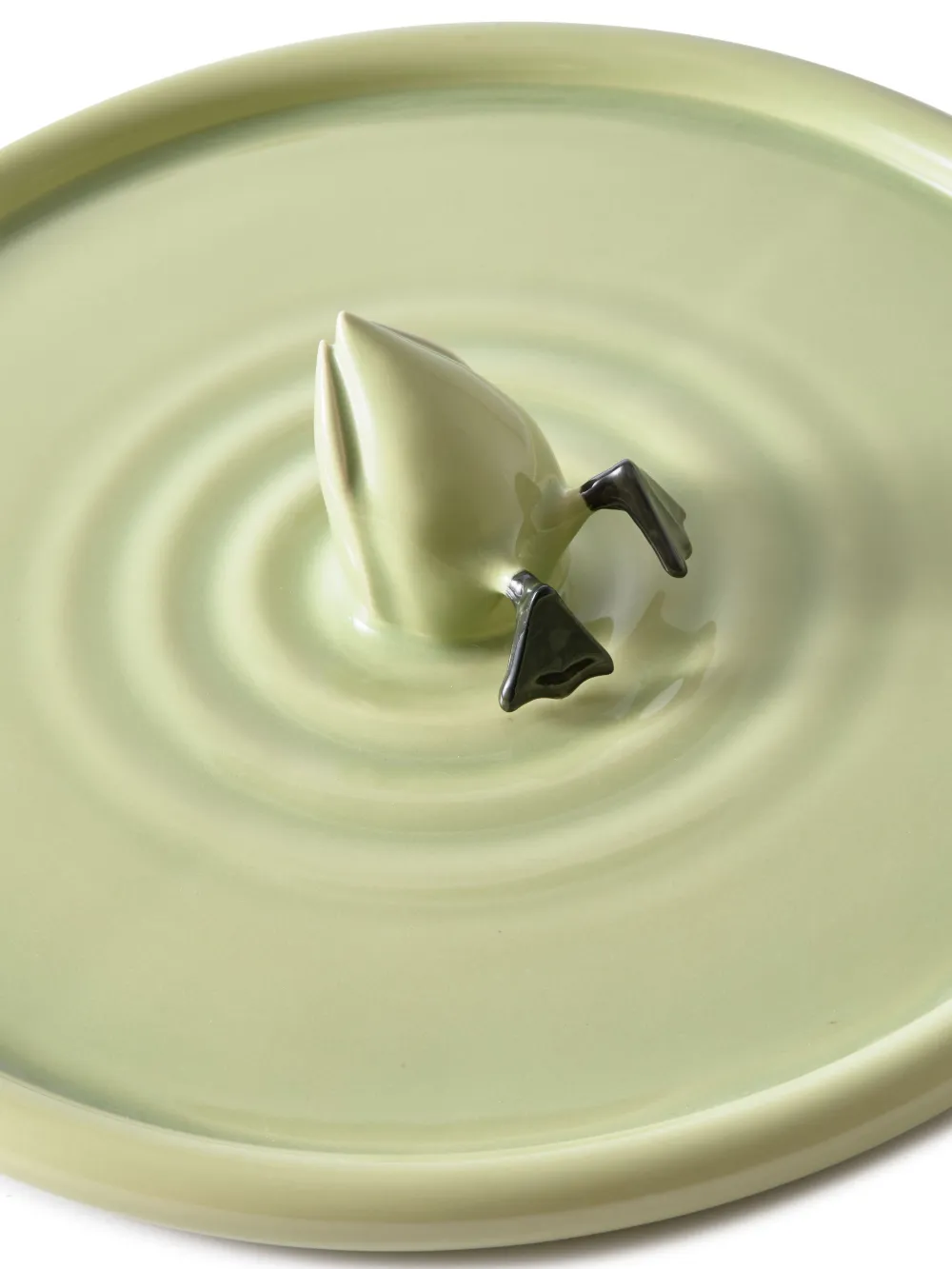Polspotten Diving Duck Ceramic Plate (40cm) In Green