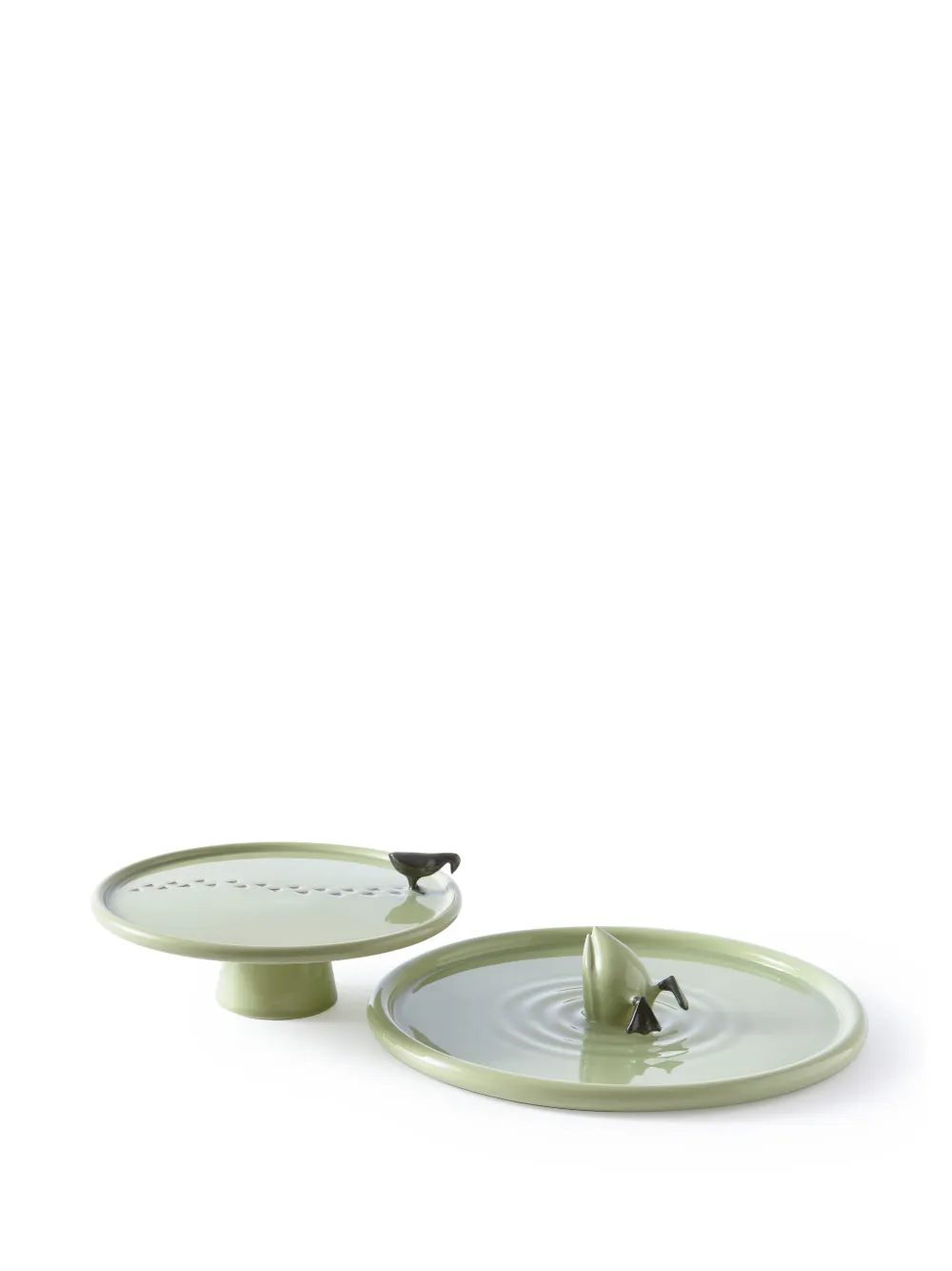 Polspotten Diving Duck Ceramic Plate (40cm) In Green