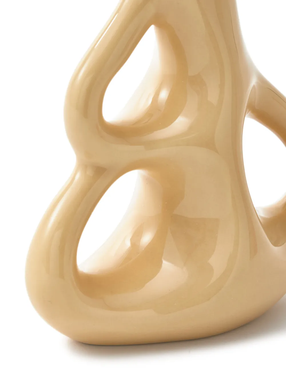 Polspotten Small Three Ears Ceramic Vase (21cm X 9cm) In Neutrals