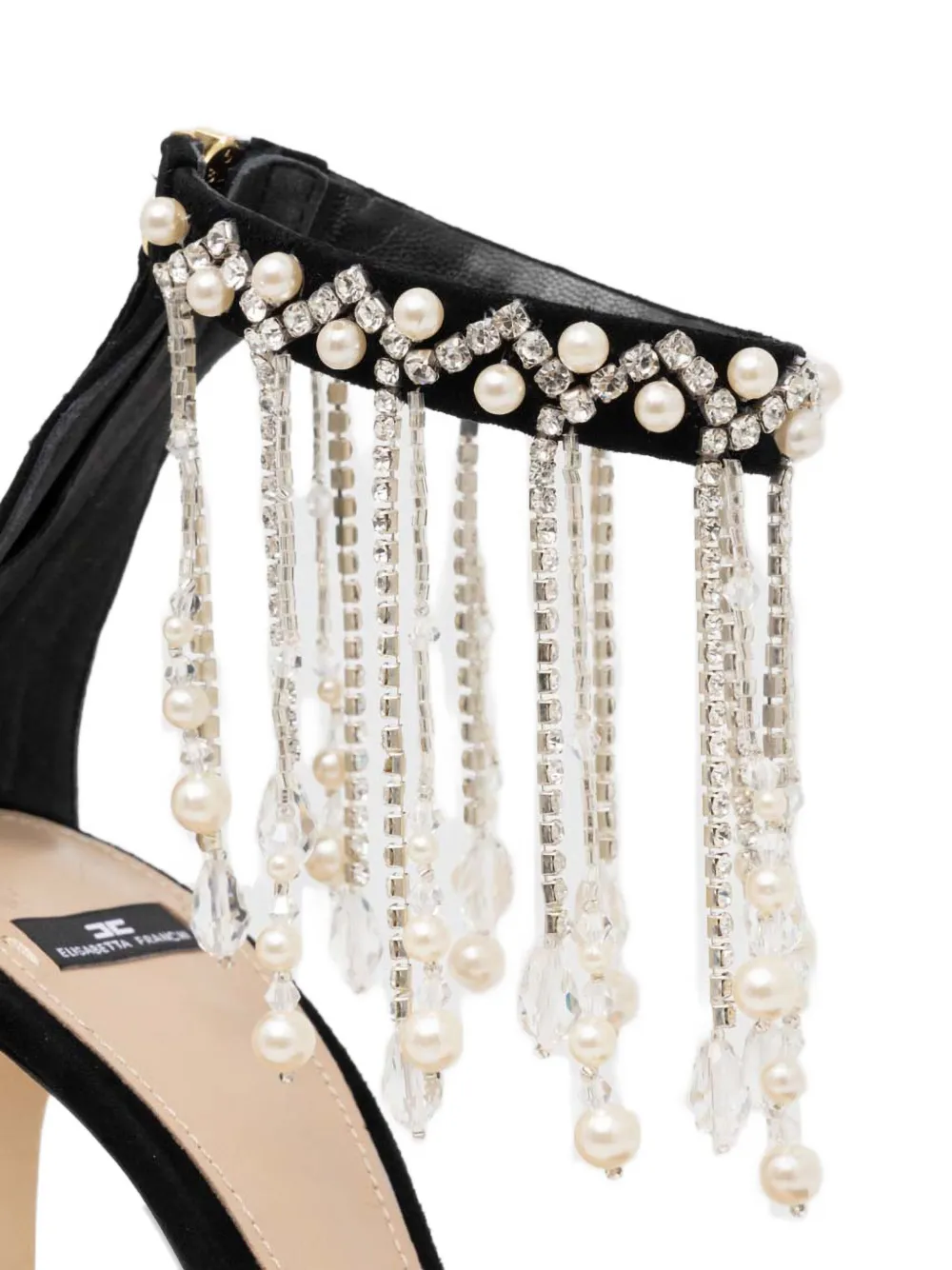 Elisabetta Franchi Verfraaide sandalen Zwart