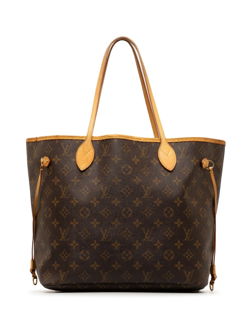 Pre-owned Louis Vuitton 2007 Monogram Neverfull Mm Tote Bag In Brown