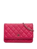CHANEL Pre-Owned 2016 Classic Lambskin Wallet on Chain crossbody bag - Pink