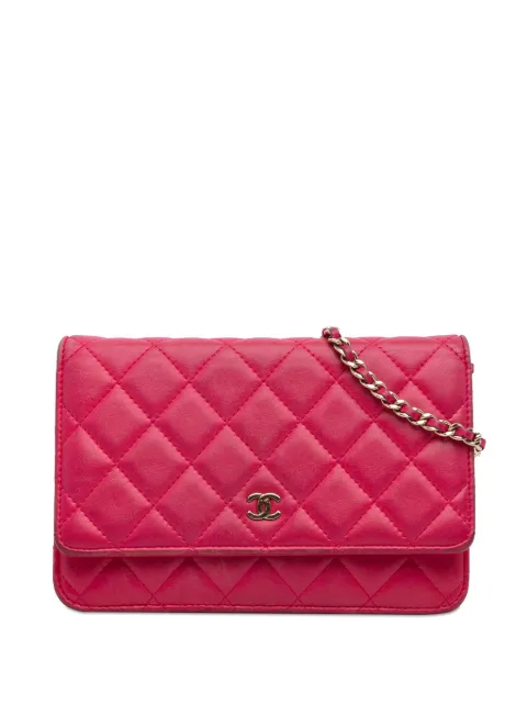CHANEL Pre-Owned 2016 Classic Lambskin Wallet on Chain crossbody bag