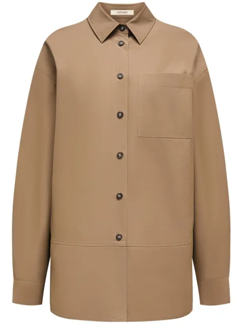 12 STOREEZ classic-collar cotton shirt 