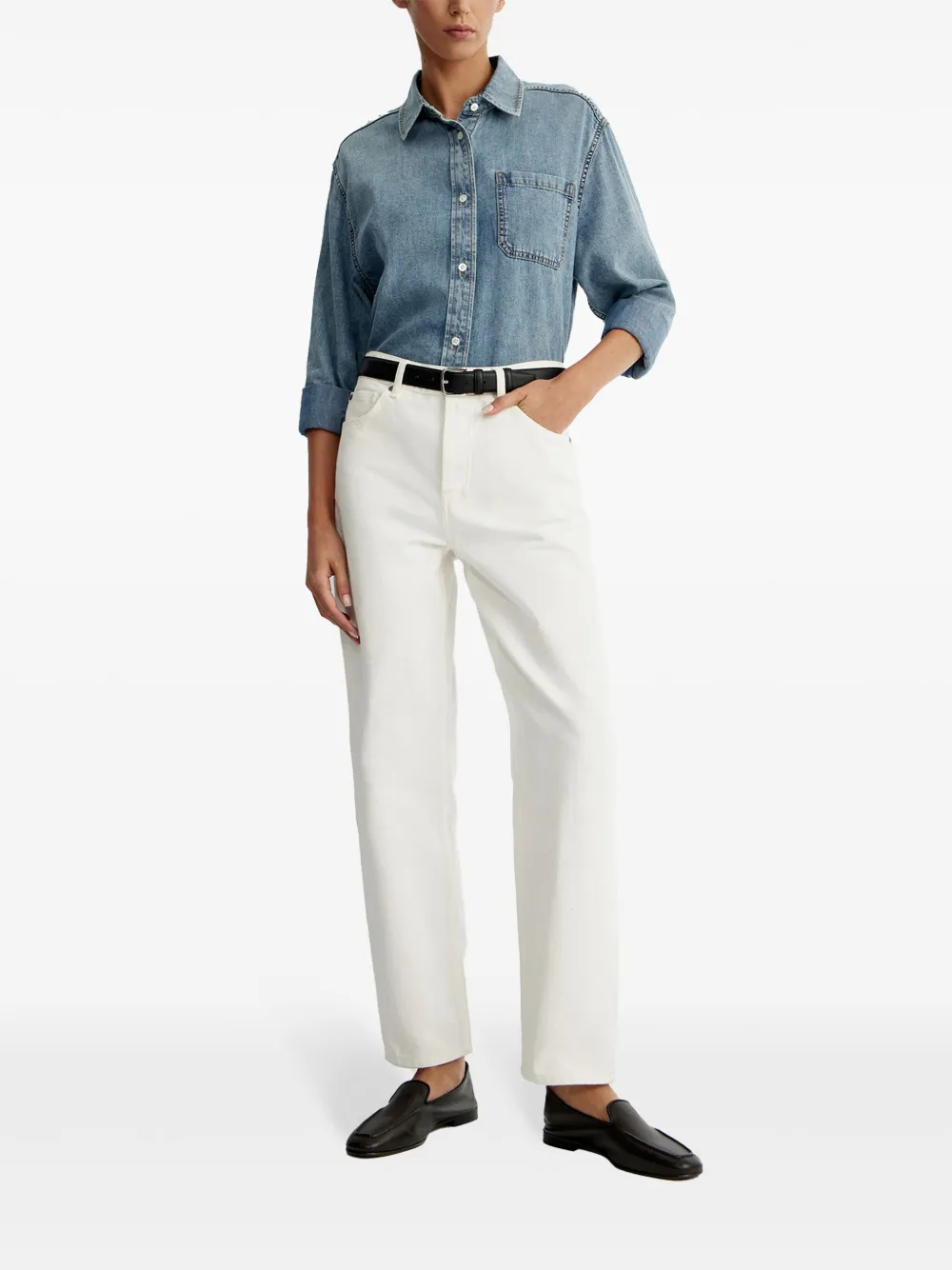 12 STOREEZ classic-collar denim shirt | Shirts | Image 2