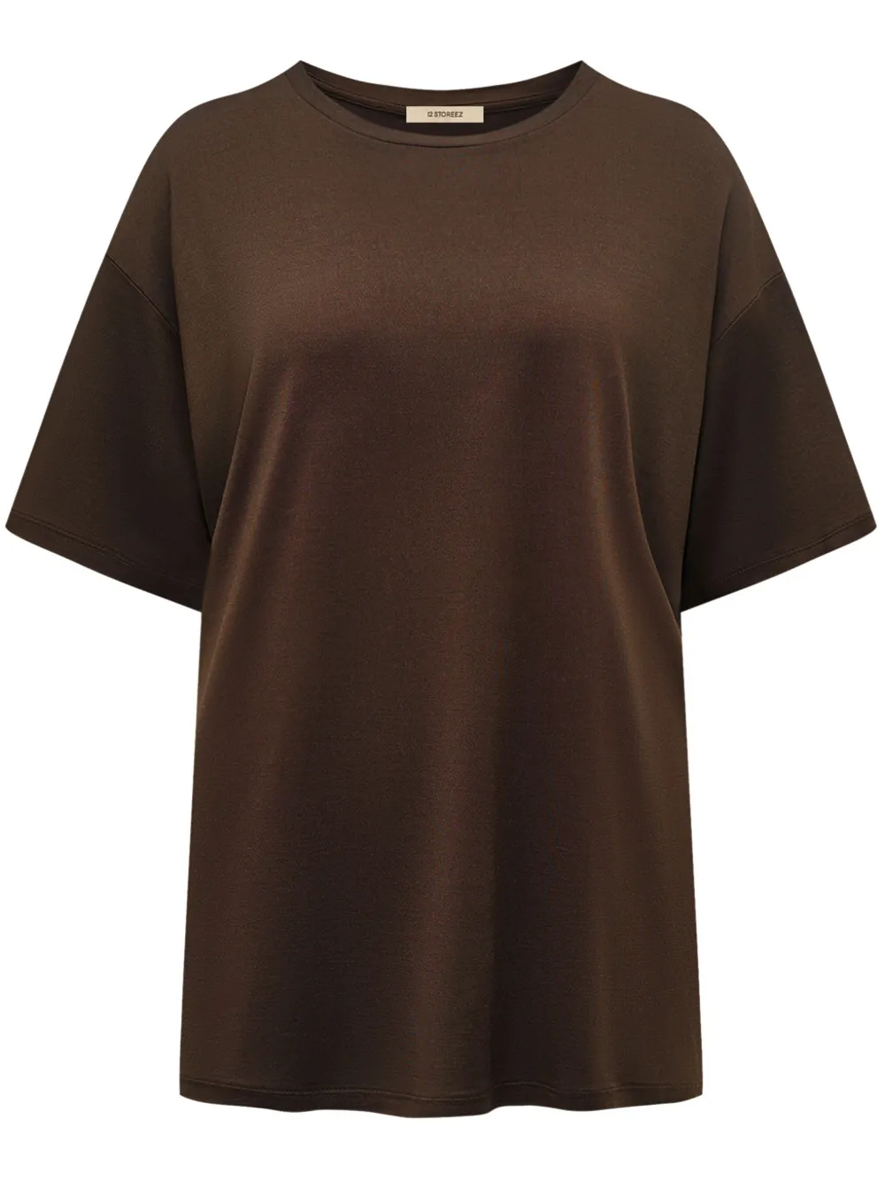 12 STOREEZ T-shirt met ronde hals Bruin