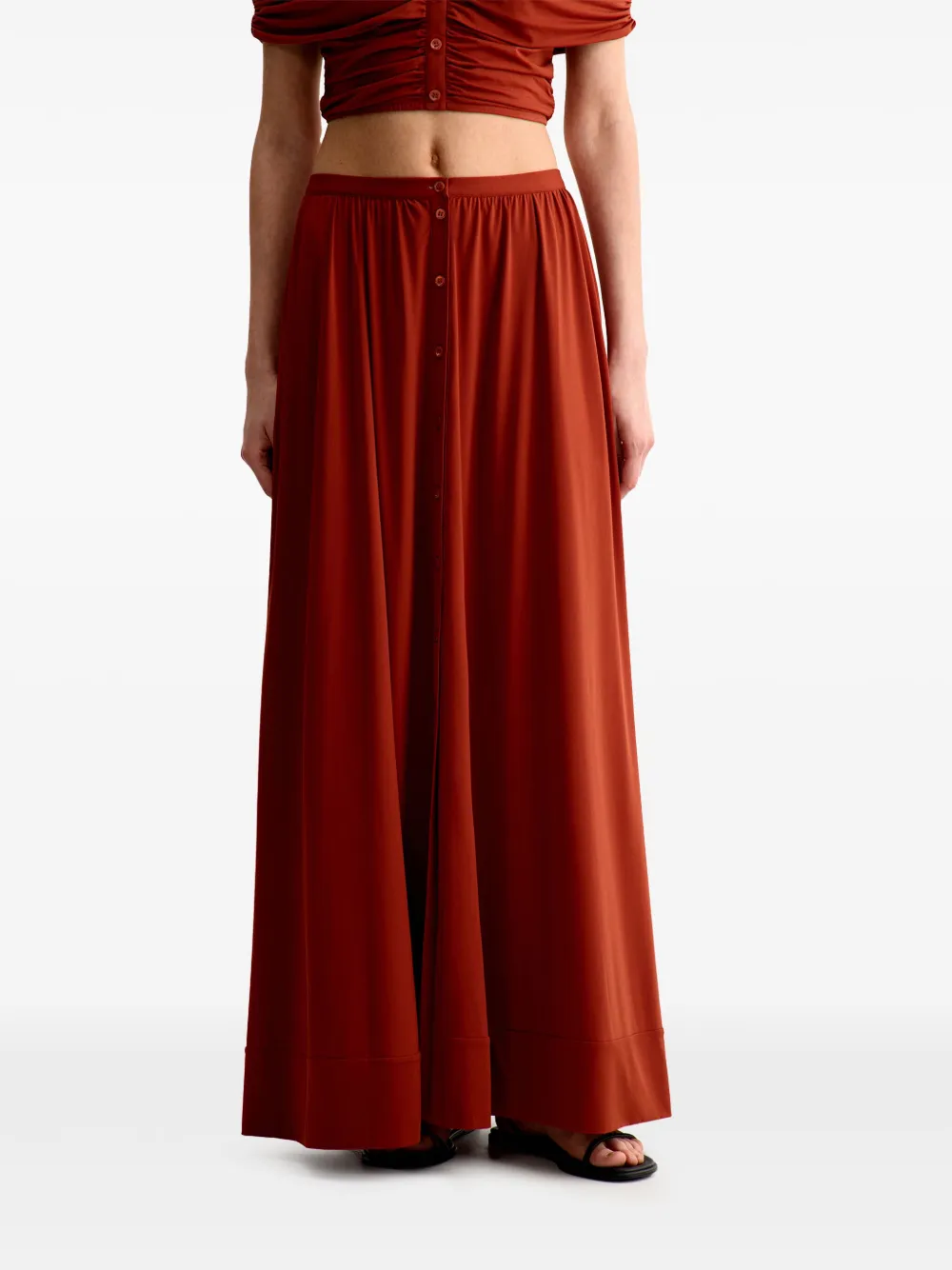 12 STOREEZ Maxi-rok Oranje