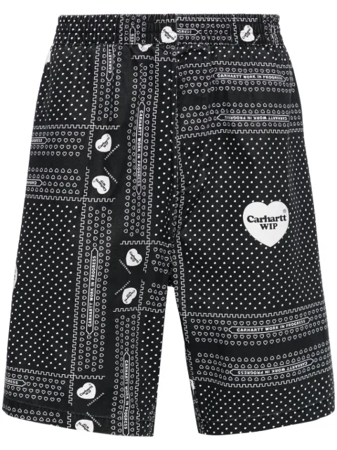 Carhartt WIP Heart Bandana cotton shorts 